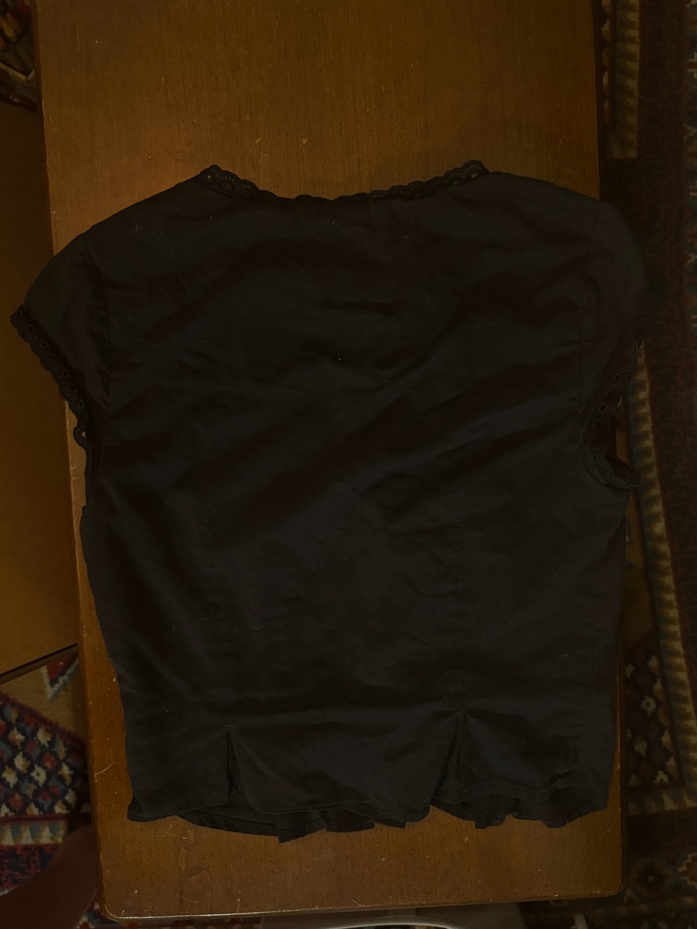 Reformation Black Button-Up Top - Picture 3 of 3
